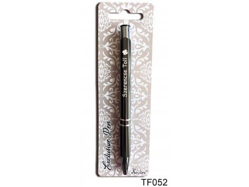 (TF052) Gravírozott golyóstoll 13,6 cm - Szerencse toll - Szerencsehozó ajándék